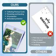 30 Pieces of 35Pt Clear Magnetic Card Storage Boxes Acrylic Uv-Resistant Card Holders with Magnetic Closure Ideal for Collectors