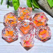 DND Resin Dice 7-Piece Set for Dungeons and Dragons DND 5e RPG Gift, Board Game Tabletop Role Playing Dice Game, Birthday Gift,