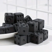 10PCS/SET Non-printed dot black dice for board games and party games Christmas, Halloween, Thanksgiving gifts, game gifts