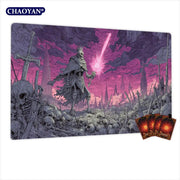 Death Knight and Ruins Magic Card Battle Mat MTG Playmat Anti-slip Base 35X60CM Gathering Gaming Mats Board Game Mat for TCG