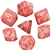 DND 7pcs Polyhedral Dice Set Pearl Swirl for Role Playing Table Games Party Supplies