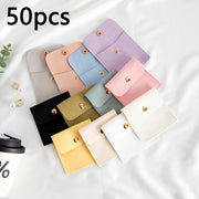 50/10/1pcs Microfiber Velvet Bag Jewelry Presents Bags for Earrings Necklace Christmas Wedding Gift Package Candy Favor Bag