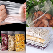 100PCS Small Zip Lock Sealing Bags Reclosable Transparent Plastic Bag Vacuum Storage Bag Clear Bags Ziplock Food Storage Zip Bag