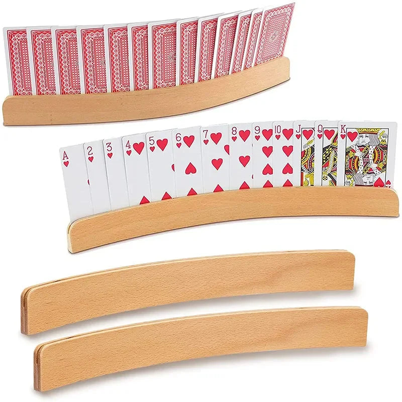 Wooden Curved Card Holders