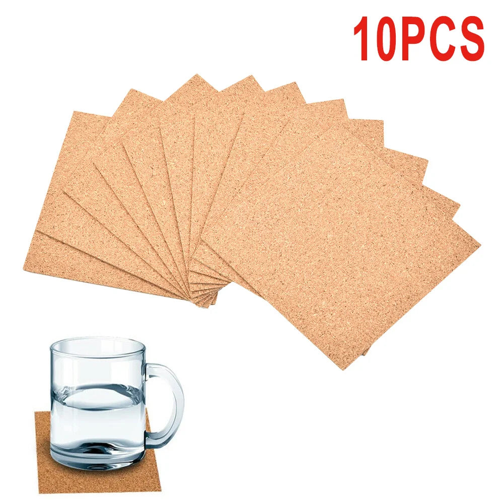 Square Cork Self-Adhesive Component Pads - 100X100X1mm