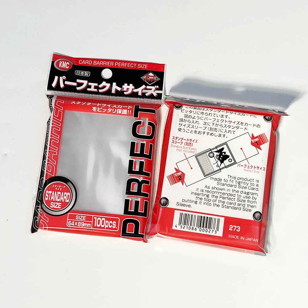 Clear Perfect-Fit Inner Sleeves - 100 Pack - 64x89mm - Design 2