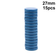 Multi Color Round Plastic Chess Pieces 20/27/32MM 15Pcs Backgammon Draughts Western Board Game Supplies