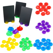 50pcs Card Holder Translucent Plastic Card Stands for Board Game Accessories Fixed Props