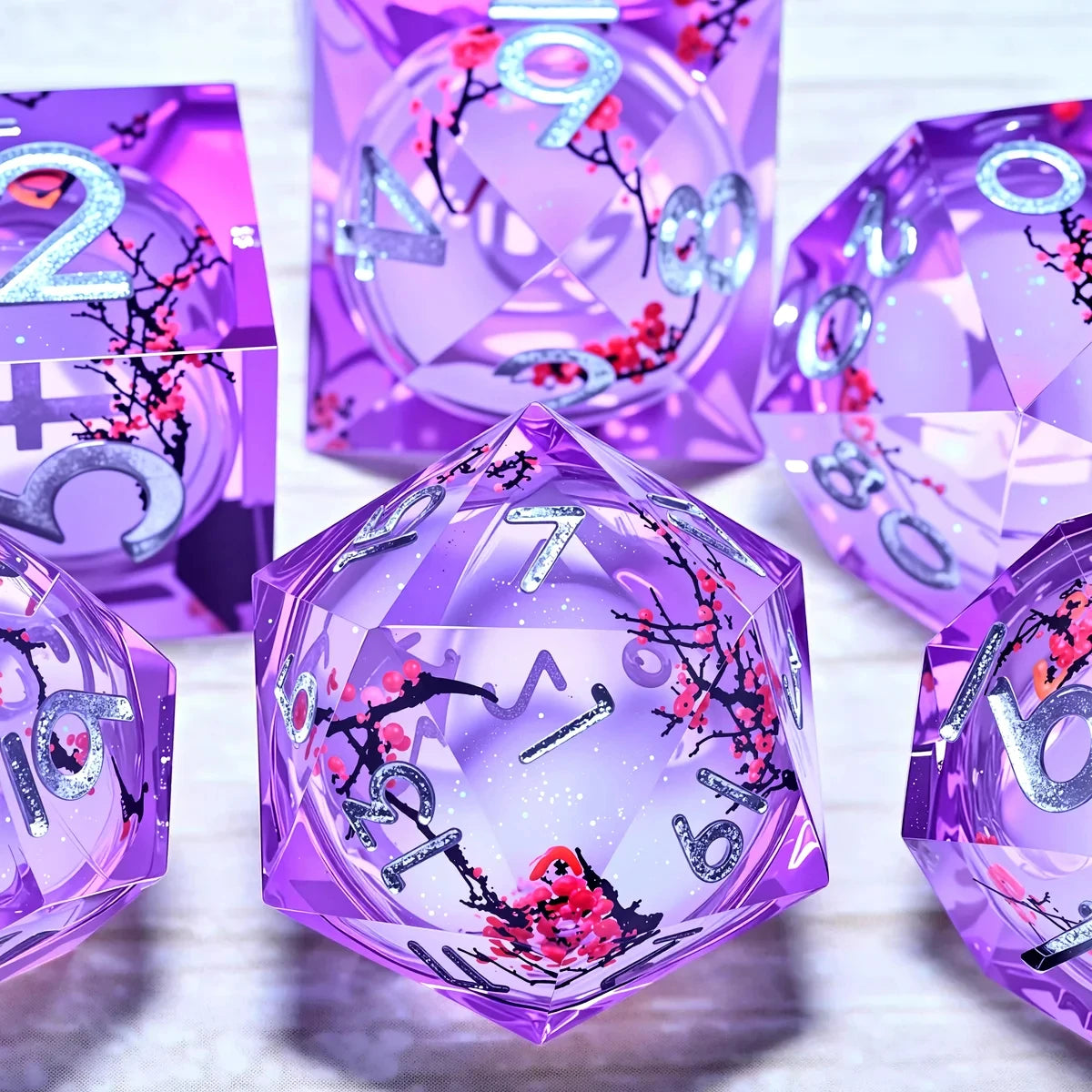 Resin Dice Set – 4 Colours to Choose From