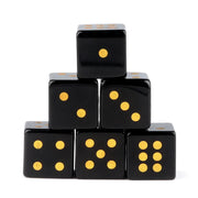 6-Sided Digital Game Dice 16mm Natural Stone D6 Gem Dice Set Healing Crystal Quartz for DND RPG Table Board Game or TeachingMath