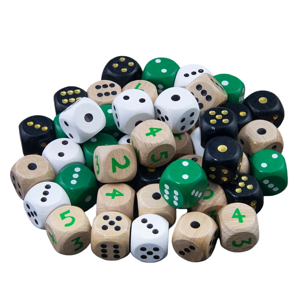 Fold-Flat Wooden Dice Tray - Design 10