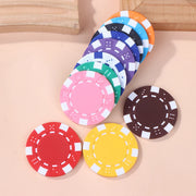 10 Pcs ABS Plastic   Casino Texas Hold'em  Metal Coins 11.5g   Game Chip Set Accessories
