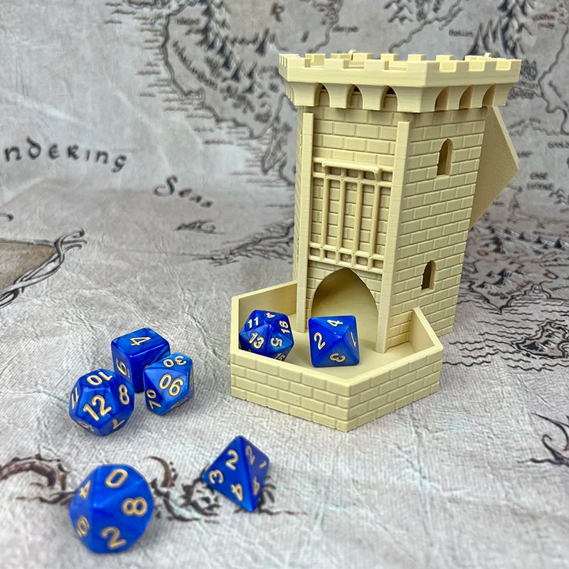 Prison-Themed Dice Tower – 7 Colours to Choose From