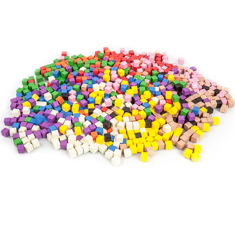 Wooden Component Cubes - 50 Pack