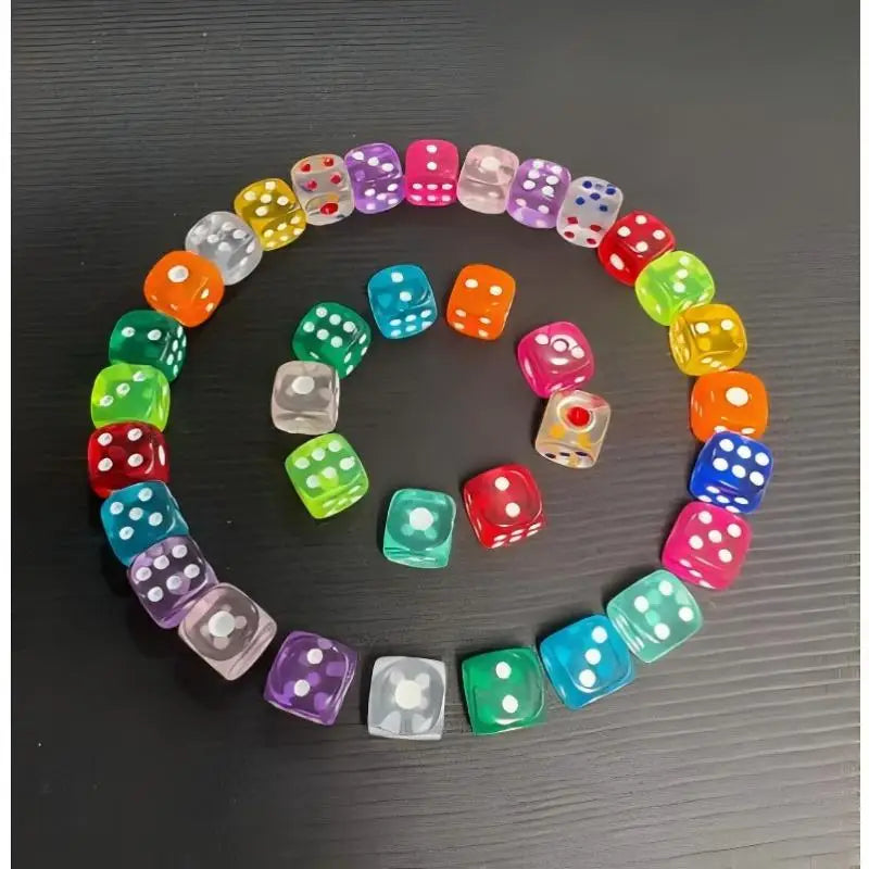 Colour D6 Dice - 100 Pack