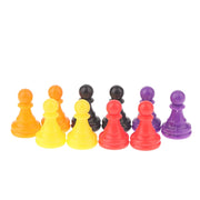 New 32pcs Chessman Plastic Pawns Checkers Pieces For Games Tabletop Markers Components 2.5*1.5cm