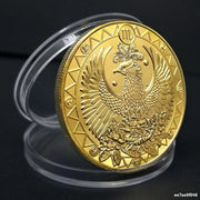 12 Creative Twelve Constellations Gold Plated encrusted Collectible Coins Abstract Art Zodiac Coin Set Crafts Gifts