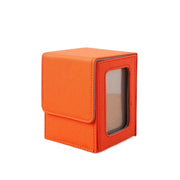 PU Window Collection Box Magnetic Closure Moisture-proof Card Deck Box Stain-resistant with Lid Game Card Organizer Board Games