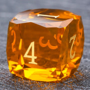 1-7pcs Purple Crystal Gemstone Dice Set Golden Word DND Dice Multi-sided Polyhedral Dice for D&D Game COC Role Playing RPG Table