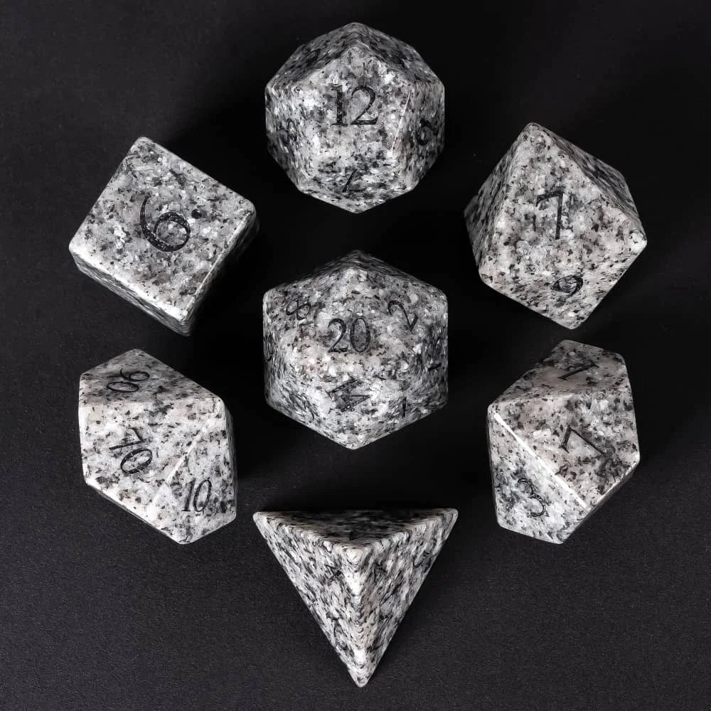 Stone RPG Dice Set - Design 8