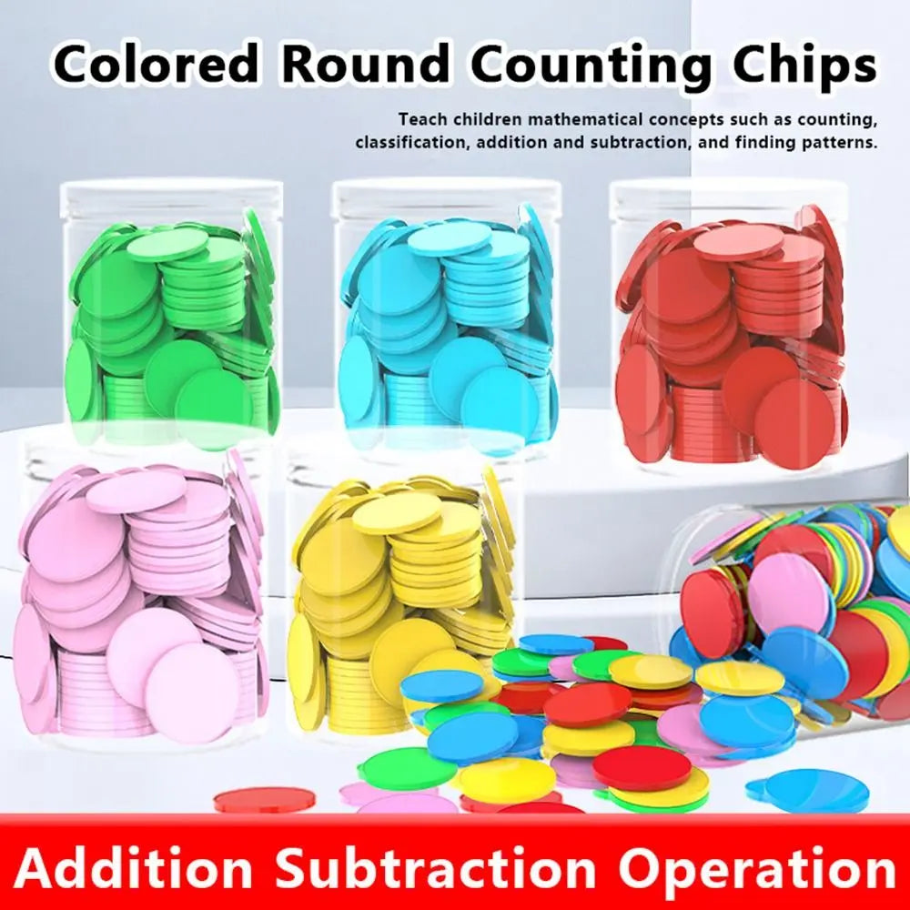 Plastic Game Markers - 100 Pack - Design 3