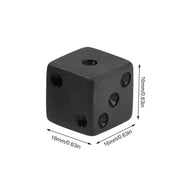10PCS/SET Non-printed dot black dice for board games and party games Christmas, Halloween, Thanksgiving gifts, game gifts