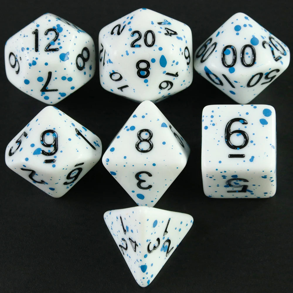 Board Game Accessories Cubes High Quality Acrylic Dice Unique Blood Effect Mixing Colours Effect For Entertainment Table Gaming