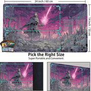 Death Knight and Ruins Magic Card Battle Mat MTG Playmat Anti-slip Base 35X60CM Gathering Gaming Mats Board Game Mat for TCG