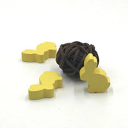 6 Pcs/Set DIY Rabbit Chess Pieces Accessories Wood Games
