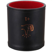 Quiet PU Leather Straight Dices Cup Shaker Dices Cups Drinking Game Entertainment Dices Cup Bar Game Supply