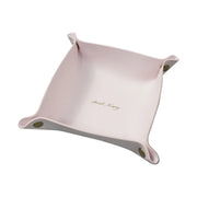 1PC PU Leather Storage Box Desktop Tray Jewelry Cosmetic Phone Key Wallet Coin Basket Folding Storage Case Table Organizer