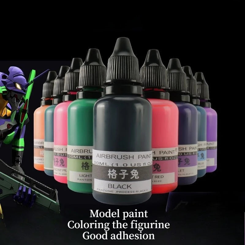 30g Model Bleaching Paint Graffiti DIY Doll Pen Painted Up Model Coloring Water-based Paint Environmental Protection Spraying
