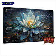Polluted Purple Lotus Magic Card Battle Mat TCG Playmat Anti-slip Base 35X60CM Gathering Gaming Mats Board Game Mat for TCG