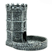 Vintage Castle Dice Tower with Tray, Resin Dice Tower Dice DND Dice Tray for Dungeons & Dragons, COC, Tabletop RPG Board Games