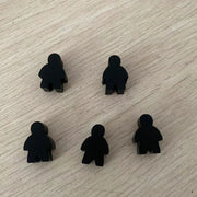 5 pcs/set Humanoid Wooden Chess  Board Game Accessories