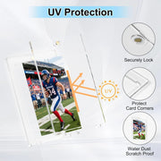 5/10/15 PCS 35pt Magnetic Card Holders with Stand – Hard Case for MTG & Sports Cards, UV Protection, Instant Desktop Display