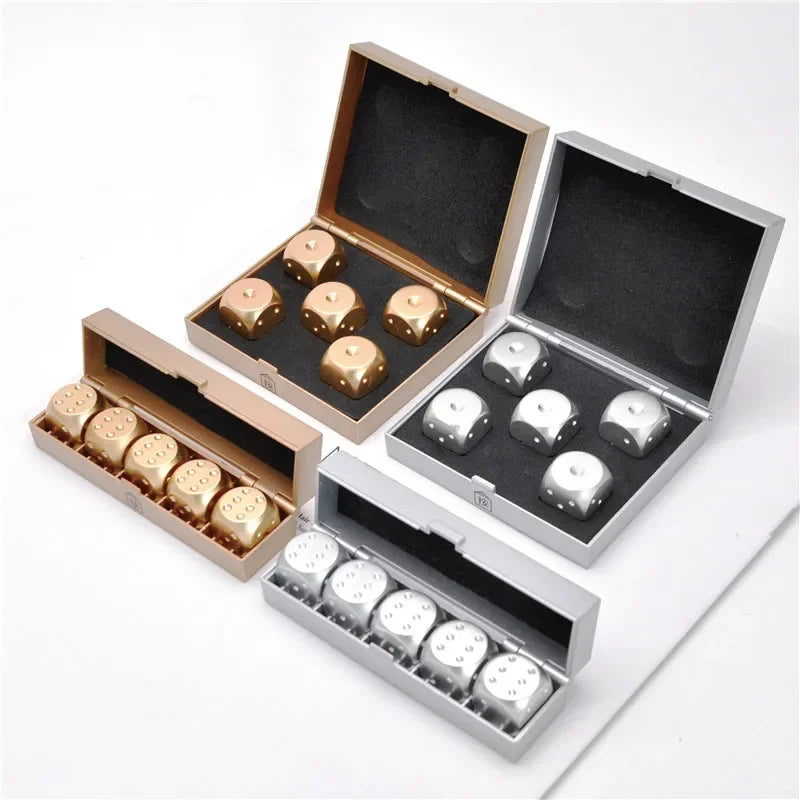 Gold Metal RPG Dice Set