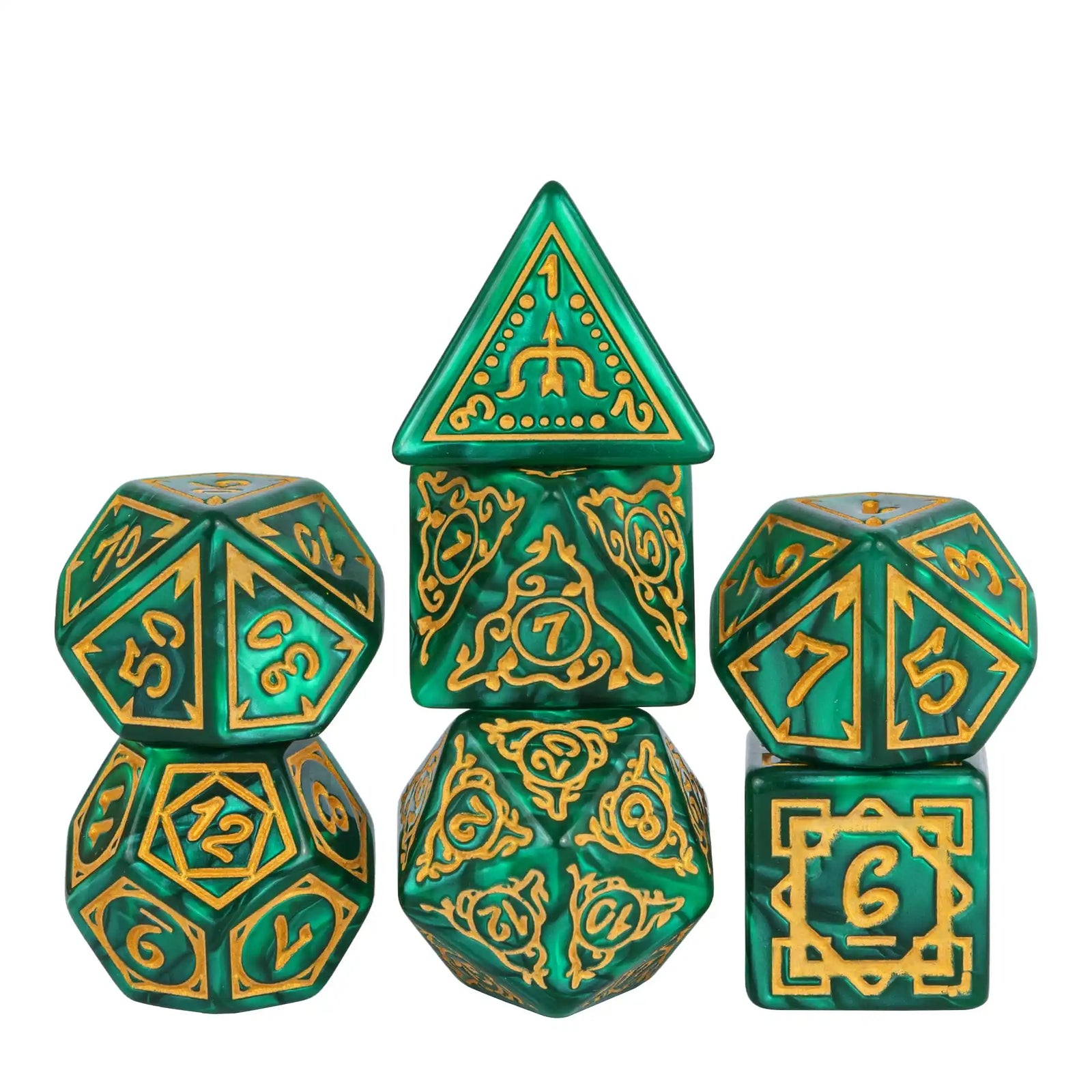 Marbled RPG Dice Set