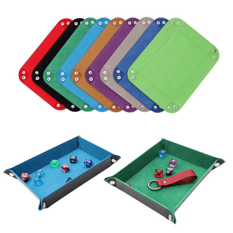 PU Rectangular Dice & Token Tray - Design 3
