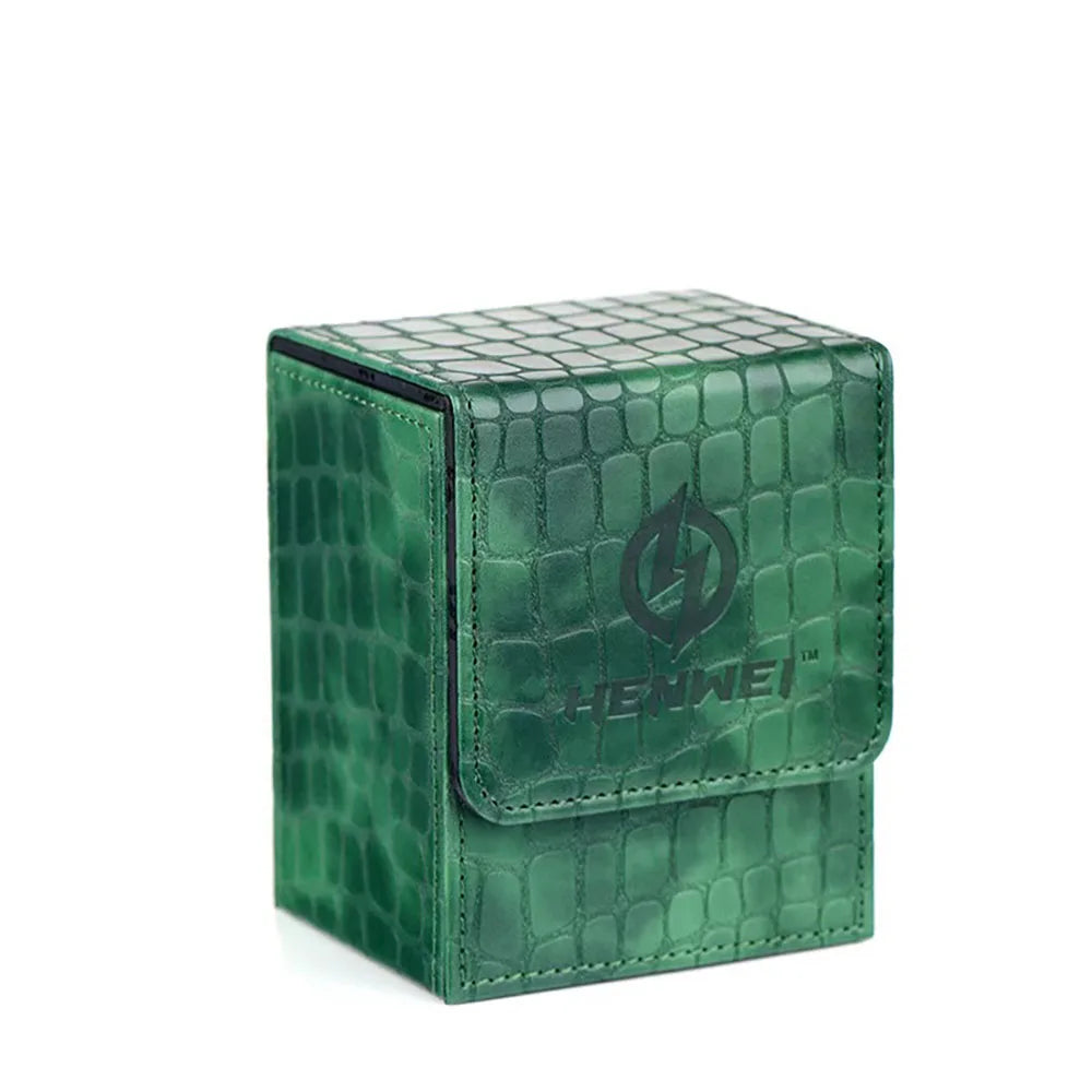 PU Magnetic Trading Card Deck Box for MGT/PTCG, Portabe Card Storage Box Holds 100＋ Sleeved Cards Board Game Commander Card Case (Copy)