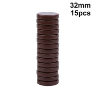 15Pcs Backgammon 20/27/32MM Multi Color Western Chess Round Plastic Draughts Blank Chess Smart Duel Chess Games Accessories