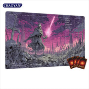 Death Knight and Ruins Magic Card Battle Mat MTG Playmat Anti-slip Base 35X60CM Gathering Gaming Mats Board Game Mat for TCG
