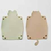 1pc PU Leather Dice Tray Cute Cat Shape Game Accessories Dice Tray Box Folding Function Key Storage Tray