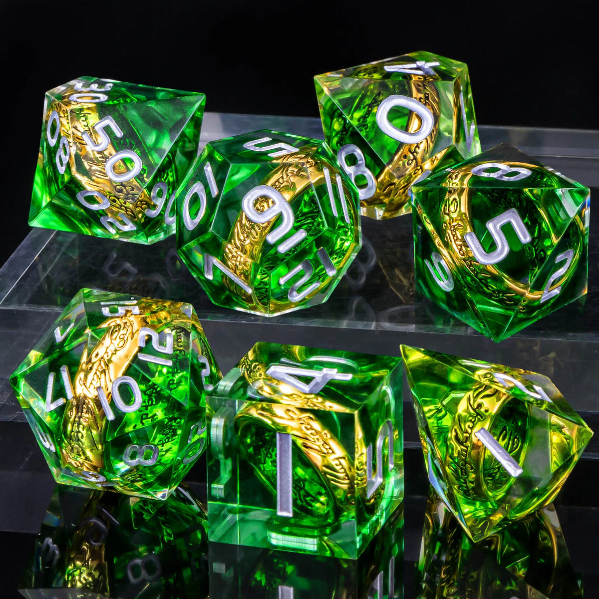 Fantasy Ring Dice Set – 8 Colours to Choose From