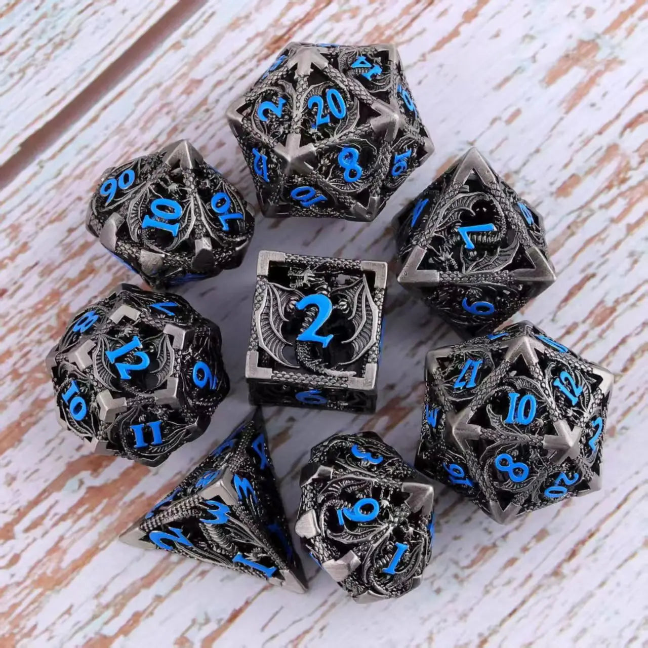 Antique Hollow Metal D6 Dice