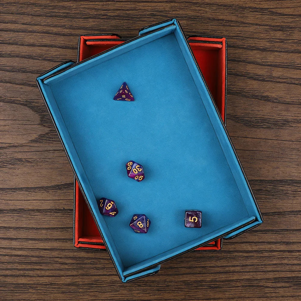 PU Rectangular Dice & Token Tray - Design 6