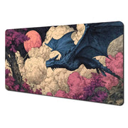 Retro Fantasy Dragon MTG Playmat Magic Card Battle Mat Non-Slip Durable 35X60CM Commander playmat Board Game Mat for TCG
