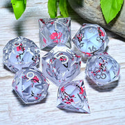 DND Resin Dice 7-Piece Set for Dungeons and Dragons DND 5e RPG Gift, Board Game Tabletop Role Playing Dice Game, Birthday Gift,