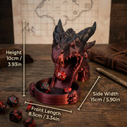 Dragon's Breath Dice Tower, Dark Fantasy Medieval Style, Tabletop TTRPG Accessory, Wargaming Dice Roller, Board Game Gadget