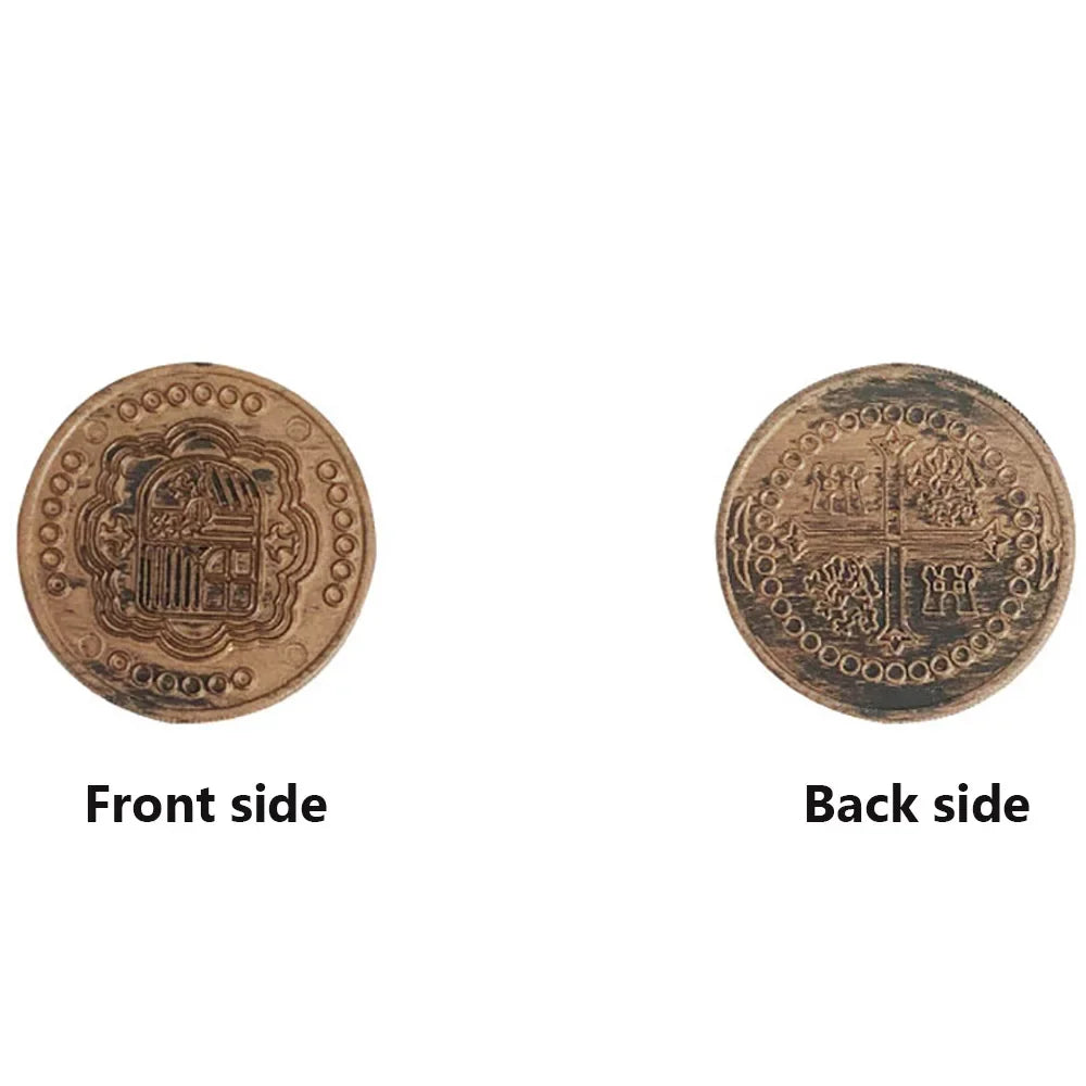 100/200PCS Plastic Pirate Gold Silver Coin Halloween Kids Birthday Party Decoration Fake Coins Game Treasure Hunt arty Supplies